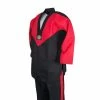 Best Martial Arts / MOOTO USA Uniforms BMA Dri-Fit Fabric Black/Red V-Neck Uniform