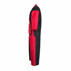 Best Martial Arts / MOOTO USA Karate BMA Dri-Fit Fabric Black/Red Open Uniform