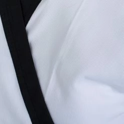 Best Martial Arts / MOOTO USA BMA Ribbed Fabric White Open Uniform W/ Black Trim