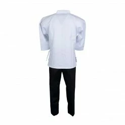 Best Martial Arts / MOOTO USA BMA Twill Fabric Open Uniform With White Top Black Pants