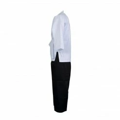 Best Martial Arts / MOOTO USA BMA Twill Fabric Open Uniform With White Top Black Pants