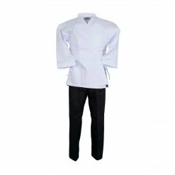Best Martial Arts / MOOTO USA BMA Twill Fabric Open Uniform With White Top Black Pants