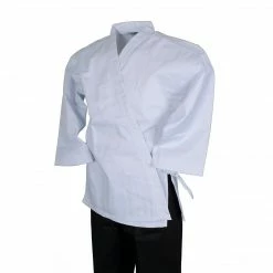 Best Martial Arts / MOOTO USA BMA Twill Fabric Open Uniform With White Top Black Pants