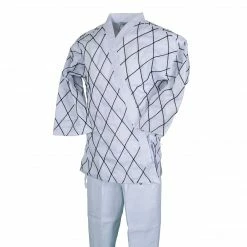 Best Martial Arts / MOOTO USA Uniforms BMA White Hapkido Uniform With Diamond Stitching