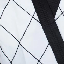 Best Martial Arts / MOOTO USA BMA White Black Trim Hapkido Uniform With Diamond Stitching Uniforms