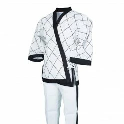 Best Martial Arts / MOOTO USA BMA White Black Trim Hapkido Uniform With Diamond Stitching Uniforms