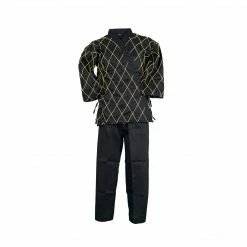 Best Martial Arts / MOOTO USA BMA Black Hapkido Uniform With Diamond Stitching Uniforms