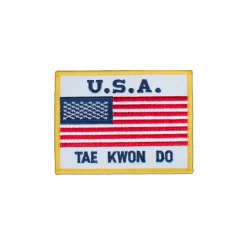 Best Martial Arts / MOOTO USA USA Flag Patch With White Background