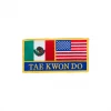 Best Martial Arts / MOOTO USA Mexico & USA Flag Taekwondo Patch
