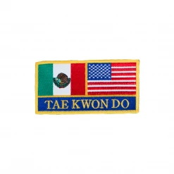 Best Martial Arts / MOOTO USA Mexico & USA Flag Taekwondo Patch