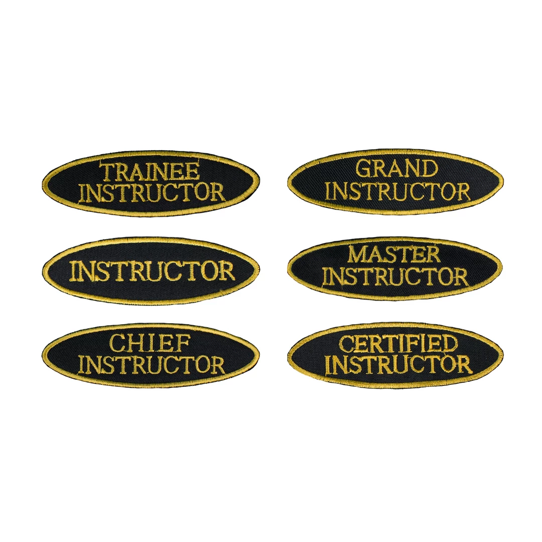 Best Martial Arts / MOOTO USA Oval Shape Instructor Patch 3 Best Martial Arts / MOOTO USA Oval Shape Instructor Patch