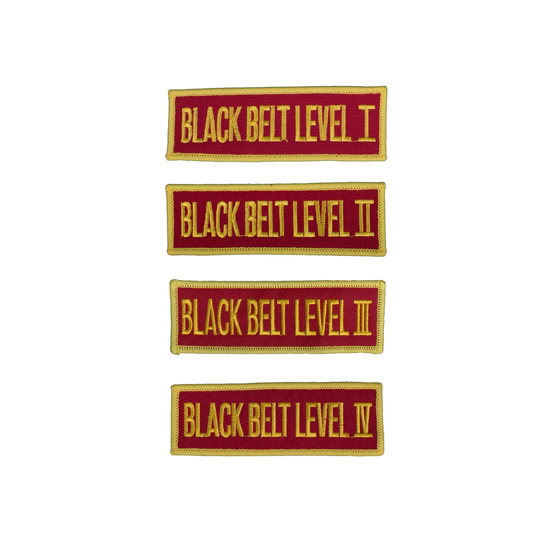 Best Martial Arts / MOOTO USA Black Belt Level Patch (Red) 3 Best Martial Arts / MOOTO USA Black Belt Level Patch (Red)
