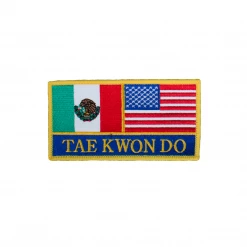 Best Martial Arts / MOOTO USA USA & Mexico Flag Patch