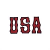 Best Martial Arts / MOOTO USA USA Letter Patch (Red)