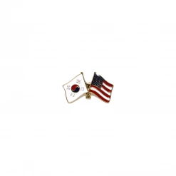 Best Martial Arts / MOOTO USA Accessory USA & Korea Flag Pin