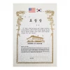 Best Martial Arts / MOOTO USA Certificate "Outstanding" With Flag Logo Awards / Certificates