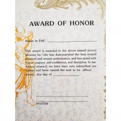 Best Martial Arts / MOOTO USA Awards / Certificates Certificate
