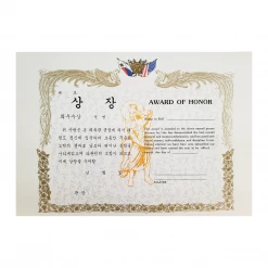 Best Martial Arts / MOOTO USA Awards / Certificates Certificate "Best Student" With Flag Logo