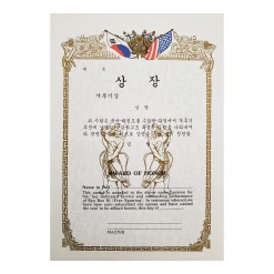 Best Martial Arts / MOOTO USA Certificate "Free Sparring" With Flag Logo