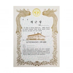 Best Martial Arts / MOOTO USA Certificate "Attendance" With Old WTF Logo