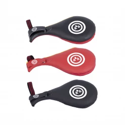 Best Martial Arts / MOOTO USA BMA Doublt Target Mitt Leather (Black/Red, Black, Red) Training Gear