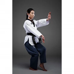 Best Martial Arts / MOOTO USA JCalicu Dan Female Poomsae Uniform (PRO) Closeout Sale