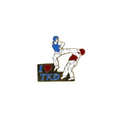 Best Martial Arts / MOOTO USA I Love TKD Sparring Pin Accessory