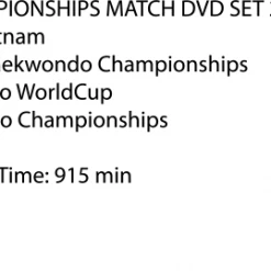 Best Martial Arts / MOOTO USA Book/DVD MOOTO World Taekwondo Championship DVD Set