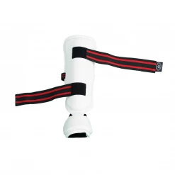 Best Martial Arts / MOOTO USA BMA Vinyl Detachable Shin & Instep Protector (White)