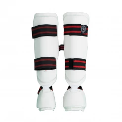 Best Martial Arts / MOOTO USA BMA Vinyl Detachable Shin & Instep Protector (White)
