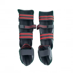 Best Martial Arts / MOOTO USA BMA Vinyl Detachable Shin & Instep Protector (Black)